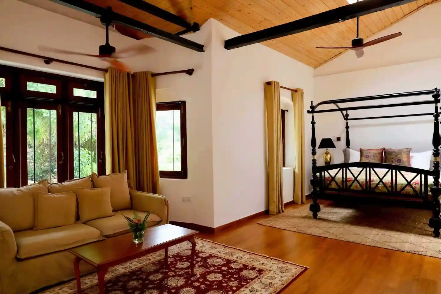 Bedroom at Bawlana Bungalow Hotel and bungalow to stay in Kandy Sri Lanka. private family vacation bungalow in sri lanka